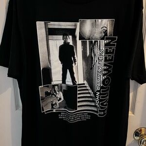 John Carpenter's Halloween Black Graphic Men’s Tee size large brand new